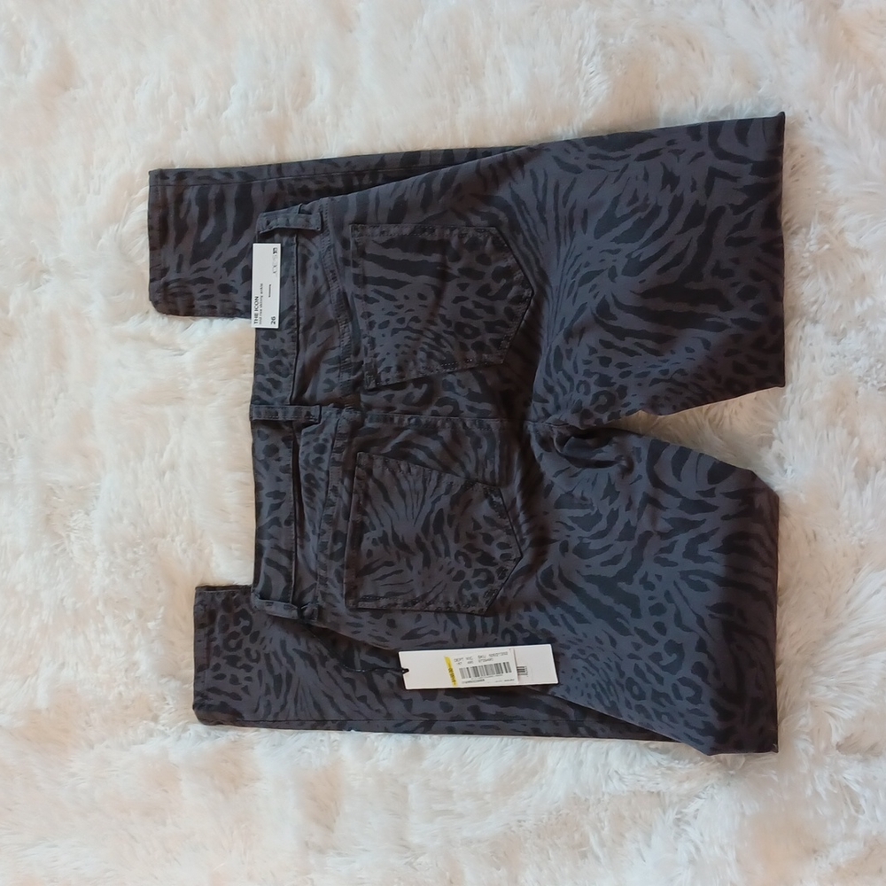NWT Joe's Jean's The Icon Gray Animal Print Ankle Mid Rise Skinny Jeans … - Picture 6 of 15